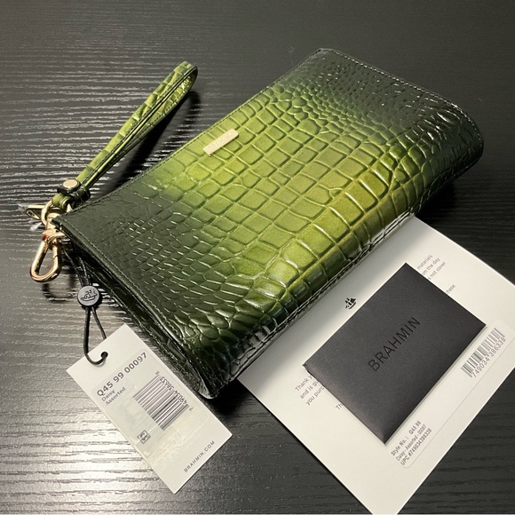 Brahmin Daisy Myrtle Melbourne (?) Wristlet Clutch Cosmetic Bag